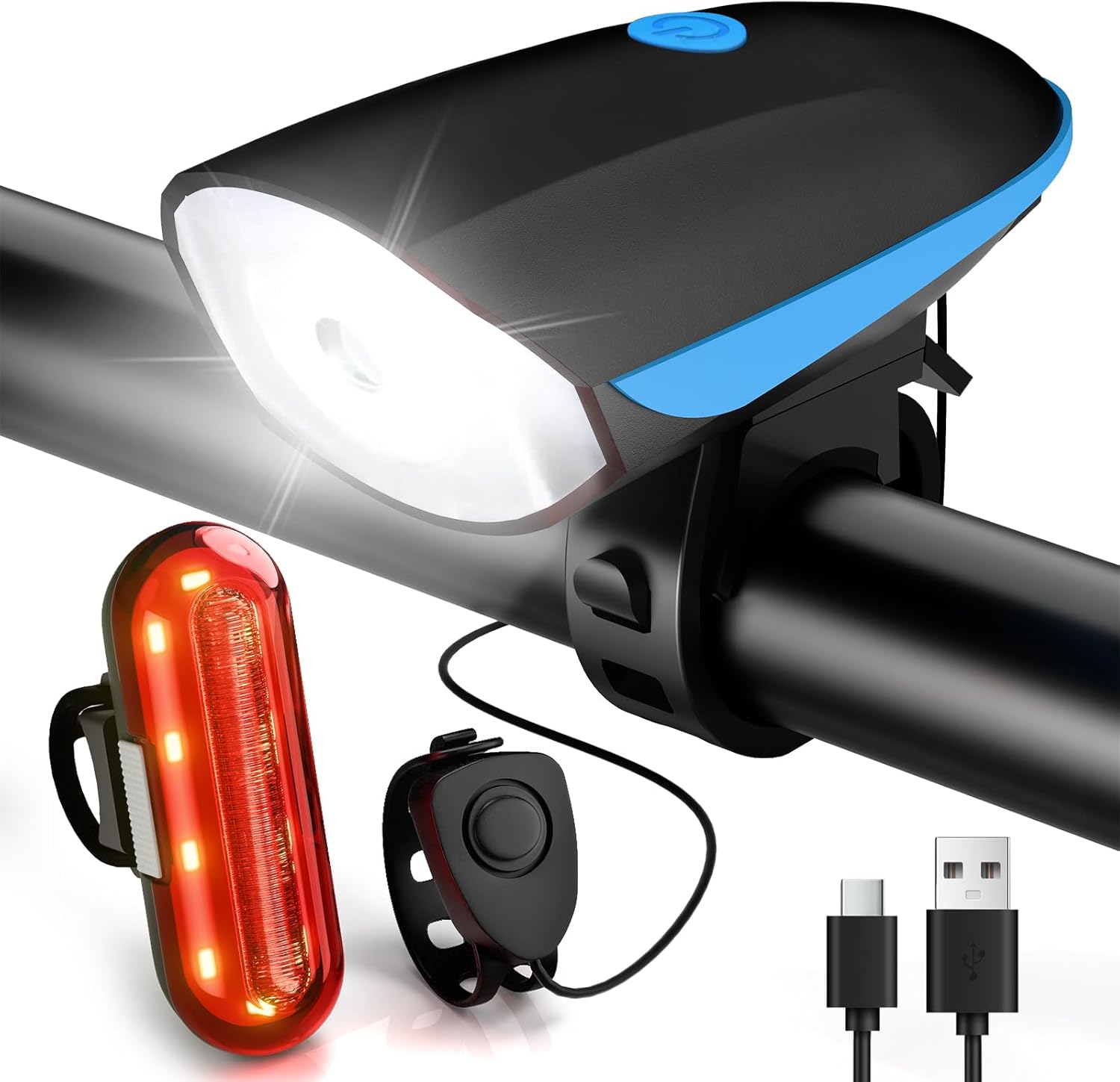 Éclairage vélo Gobikey avant + arrière (buzzer)