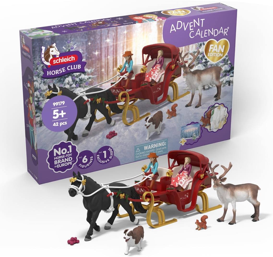Calendrier de l'Avent schleich Horse Club Balade en traîneau 99179