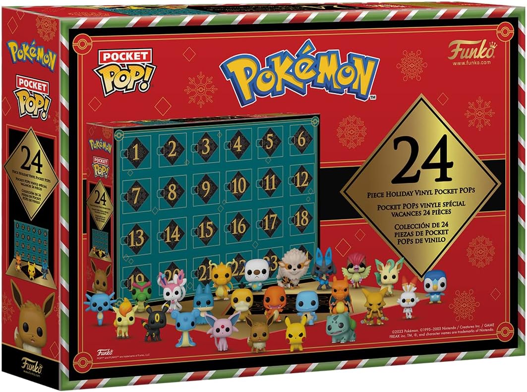 Calendrier de l'Avent Pokémon Funko Pop 2023 - mini-figurines Pokémon