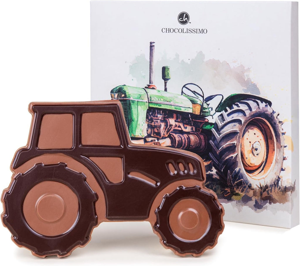 Tracteur en chocolat