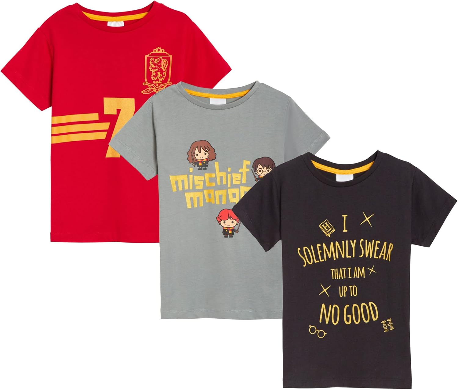 Pack de 3 t-shirts enfants Poudlard