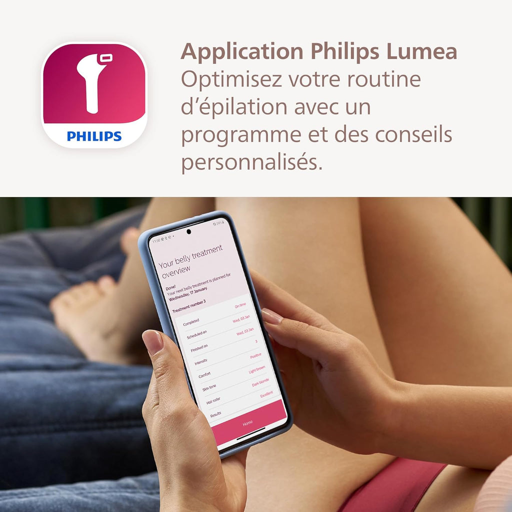 Philips Lumea Série 8000 : l’épilateur à lumière pulsée Philips