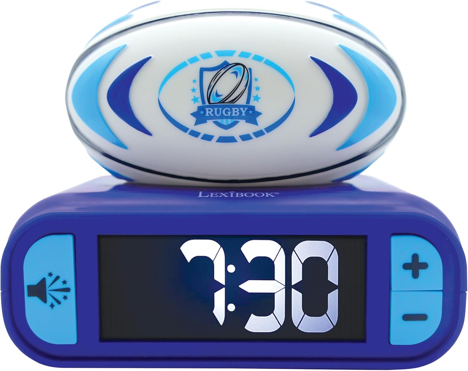 Réveil veilleuse ballon de rugby Lexibook