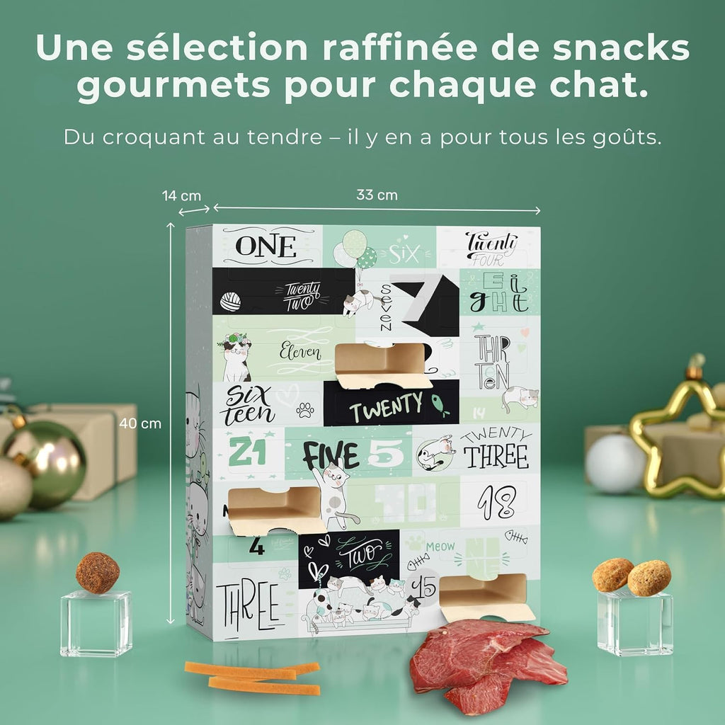 Dimensions du calendrier de l'Avent Chat Boxiland