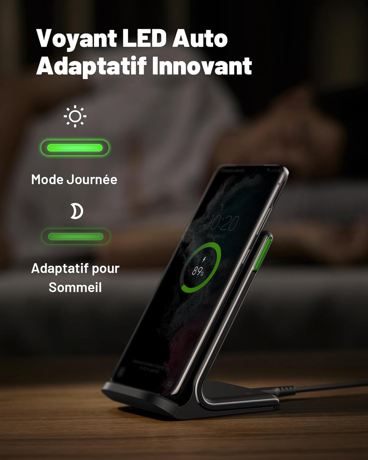 Chargeur sans fil à induction 15W pratique et rapide INIU