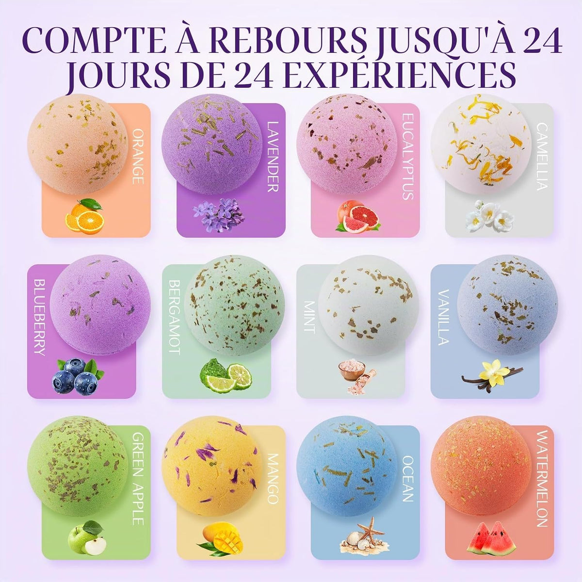 Calendrier de l'Avent MIVGCRL 2026 bombes de bain