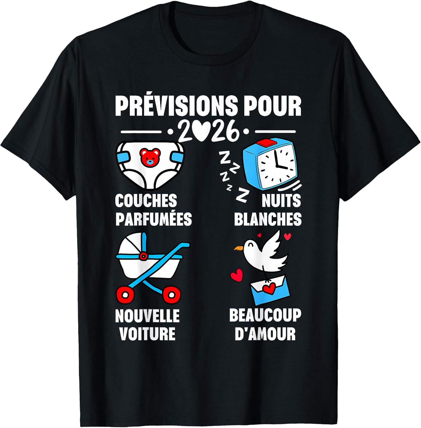 T-shirt Futur papa 2026 annonce grossesse