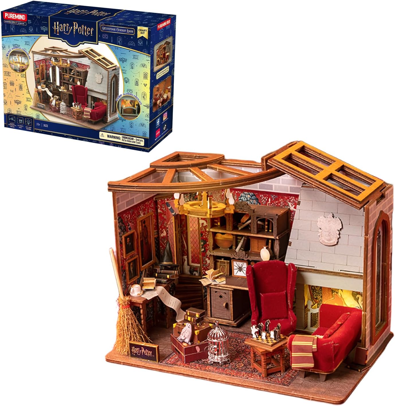 Puzzle 3D bois Salle Commune Gryffondor