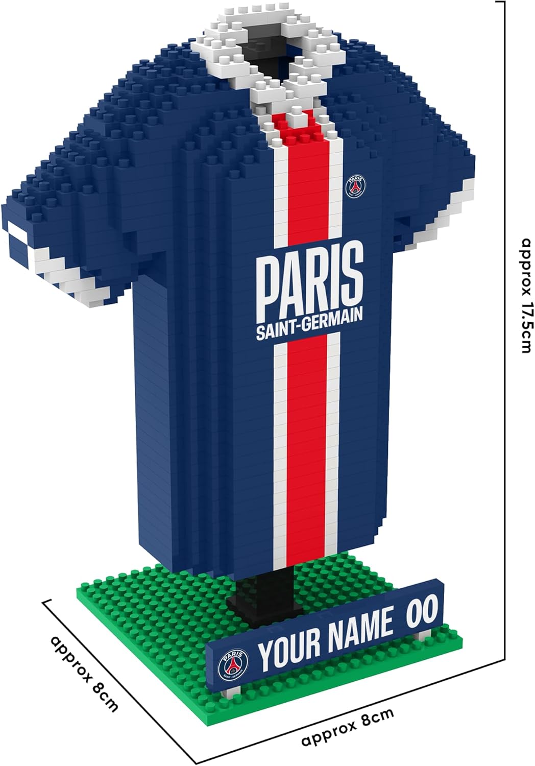 Maillot de football PSG à construire pour les fans de LEGO et du PSG Paris Saint-Germain