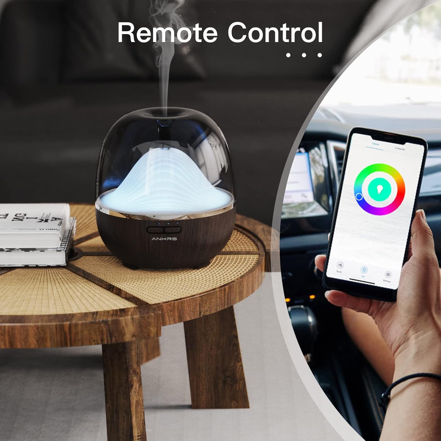 Diffuseur d’huiles essentielles WiFi Ankrs 600 ml