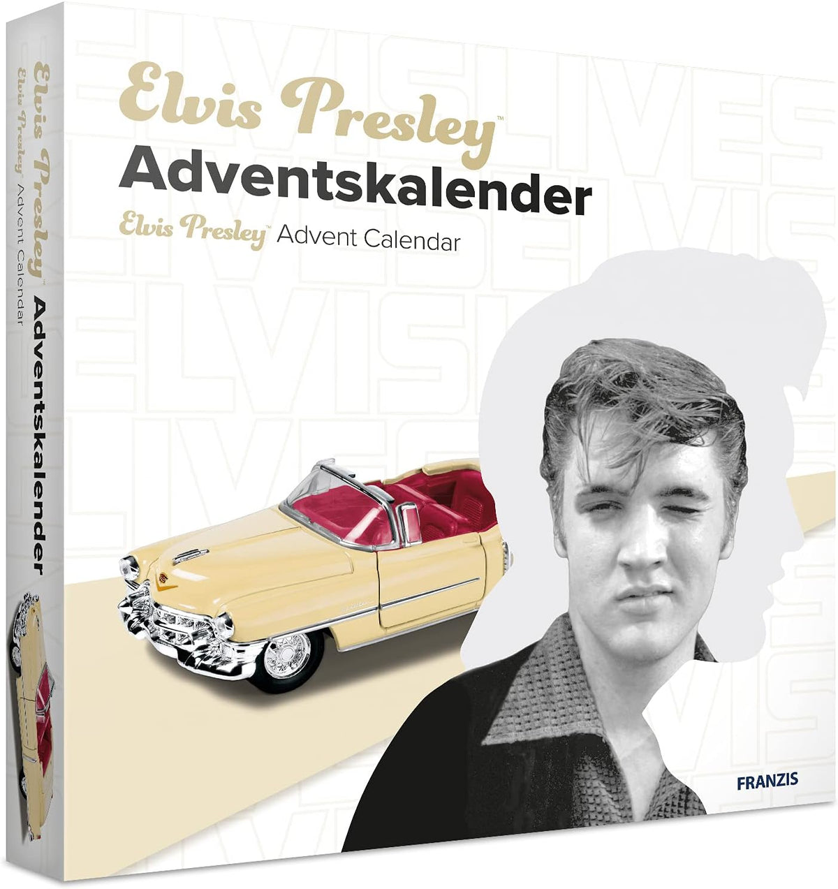 Calendrier de l'Avent Franzis Elvis Presley Cadillac Eldorado 1953