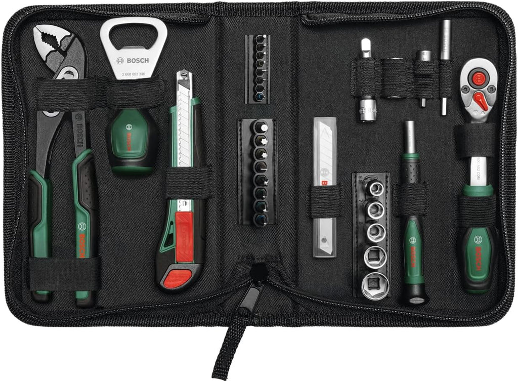 Kit d'outils Bosch 44 pièces dans sa sacoche zippée