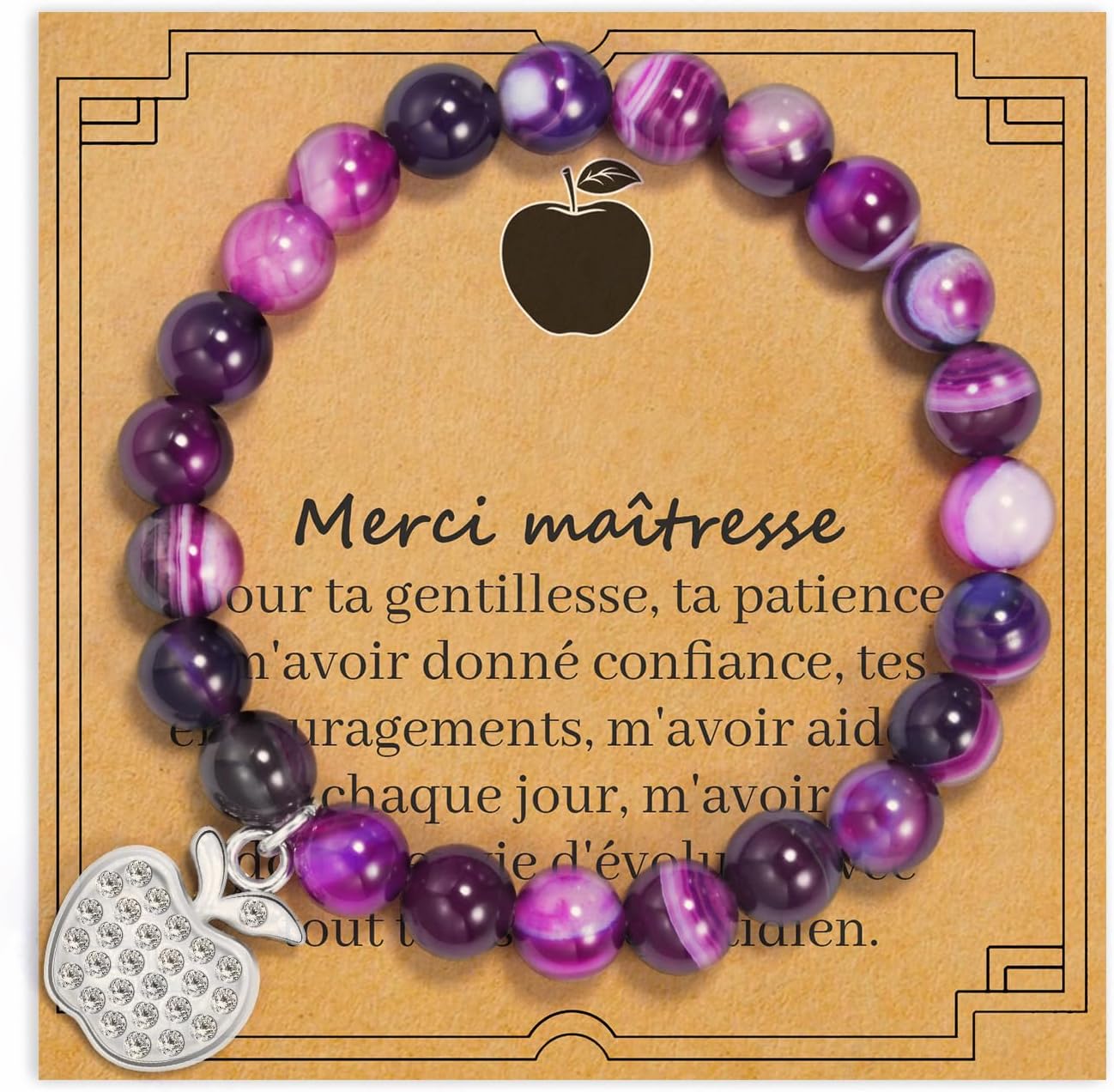 Bracelet « Merci Maîtresse » enseignant