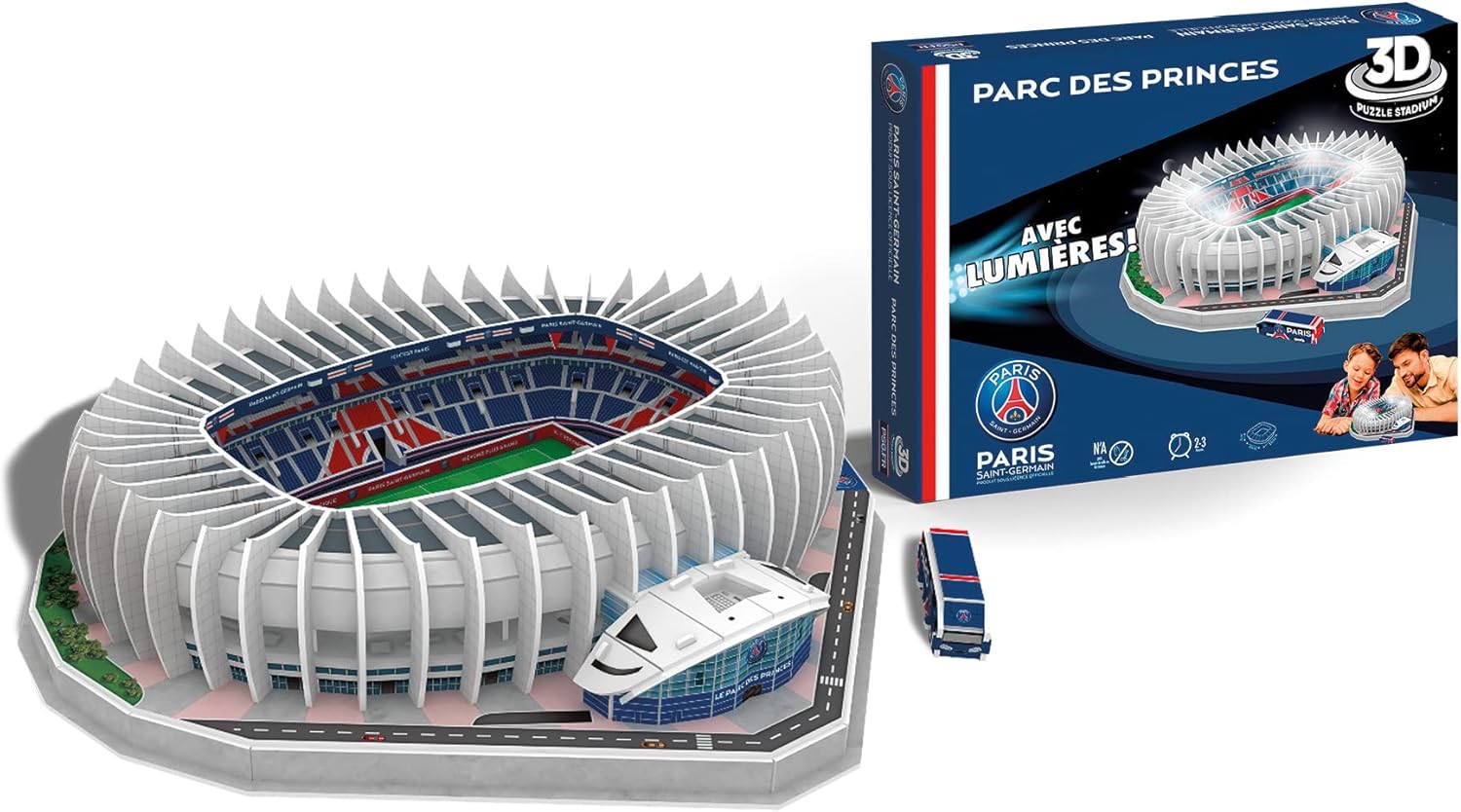 Puzzle 3D Stade Parc des Princes PSG (Megableu)