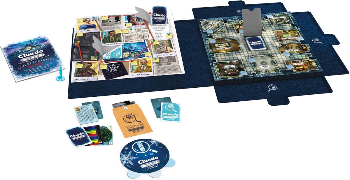 Calendrier de l'Avent Cluedo Secrets enfouis sous la neige