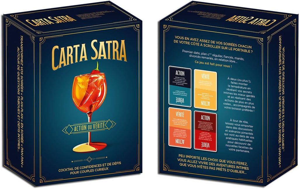 Jeu de cartes Action ou Vérité pour couple