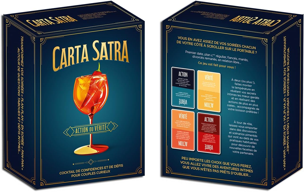 Jeu de cartes Action ou Vérité pour couple