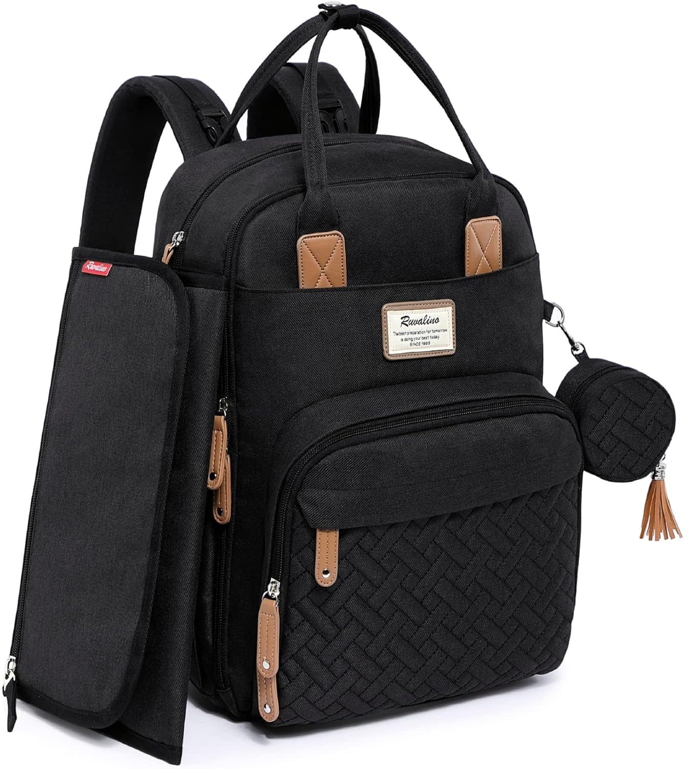 Sac à dos à langer multifonction avec matelas RUVALINO