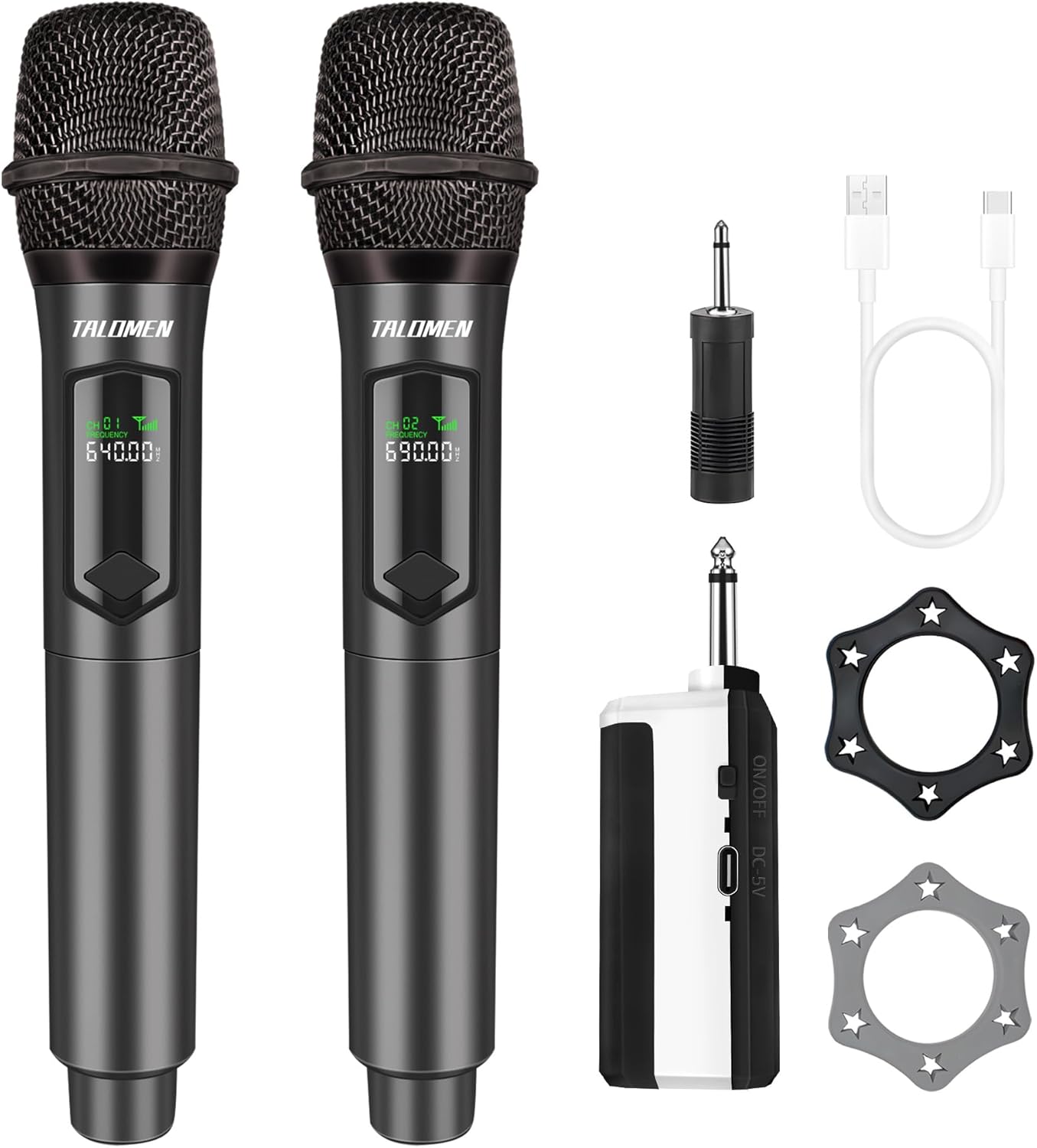 Microphone karaoké sans fil (set de 2) Talomen