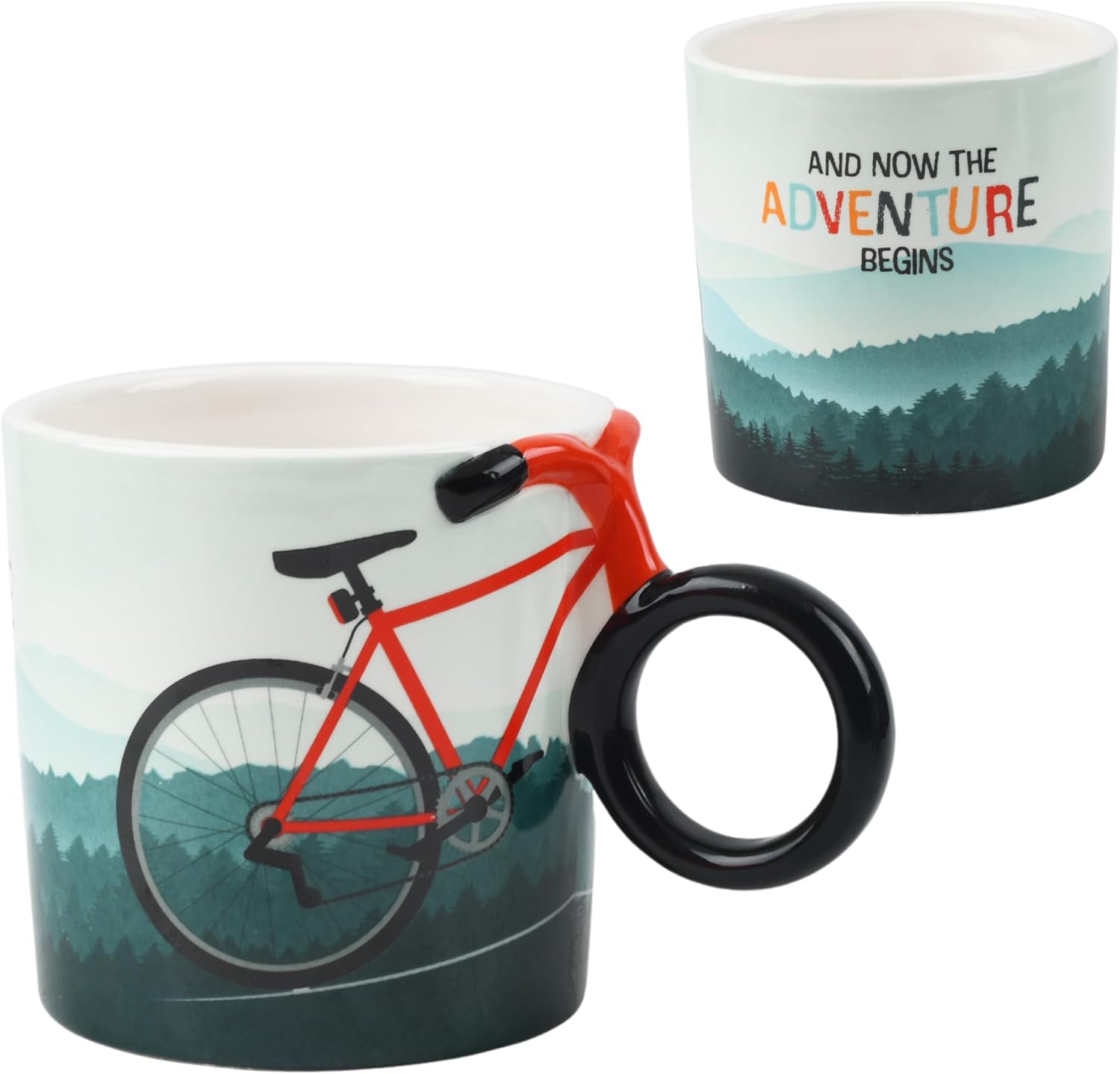 Tasse vélo céramique Winkee (poignée guidon)
