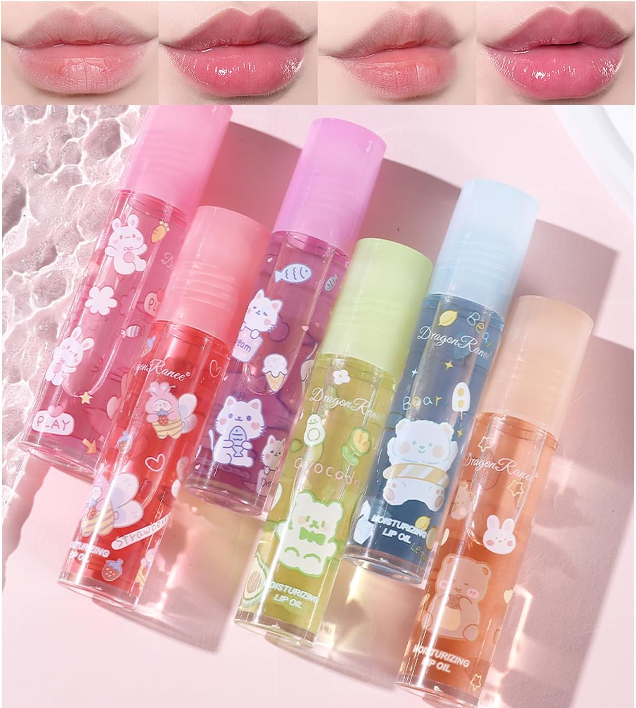 Set de gloss à lèvres roll-on (6 pcs) - DENESTUP