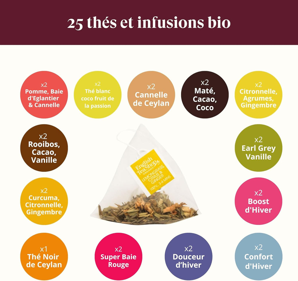 Calendrier de l’Avent Thé & Infusions Bio Arbre de Noël 2025 - English Tea Shop