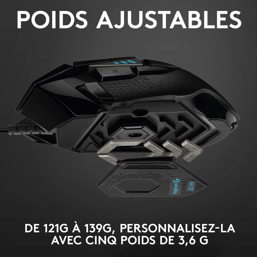Souris gamer Logitech G502 HERO