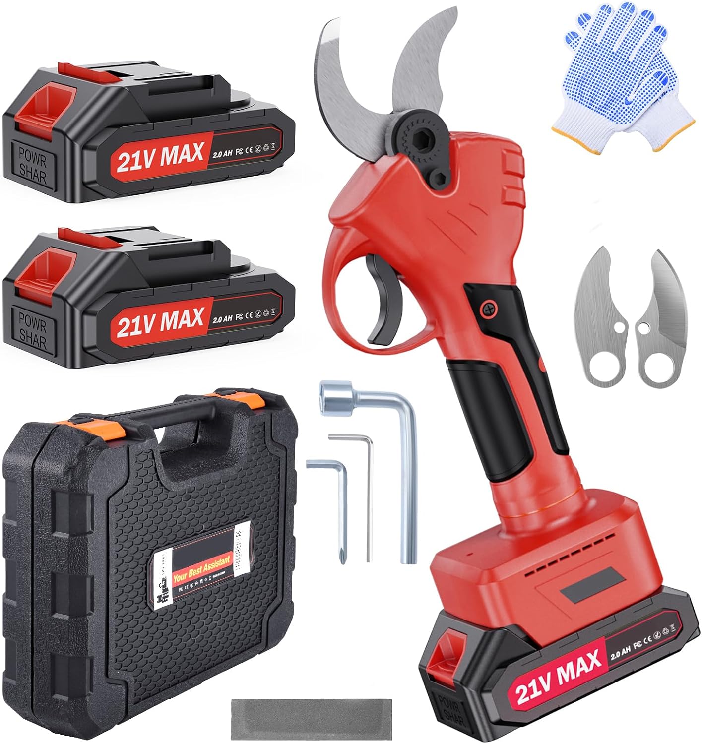 Sécateur électrique sans fil 40 mm brushless avec batteries