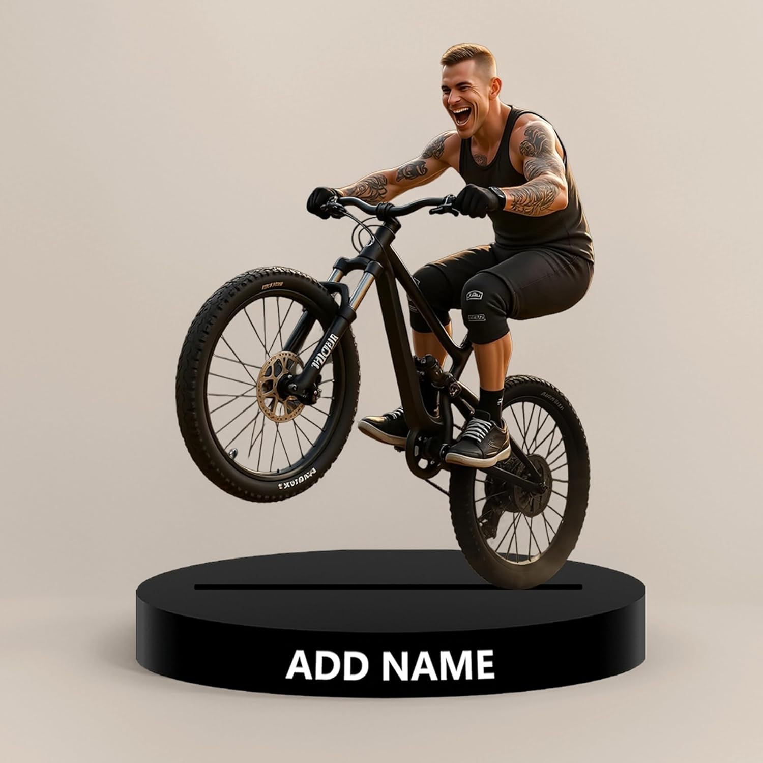 Figurine cycliste personnalisée (cartoon)