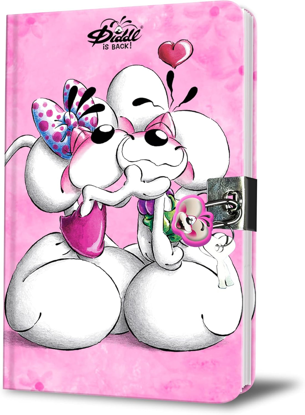 Journal Secret Diddl Rose avec Cadenas - Diddl