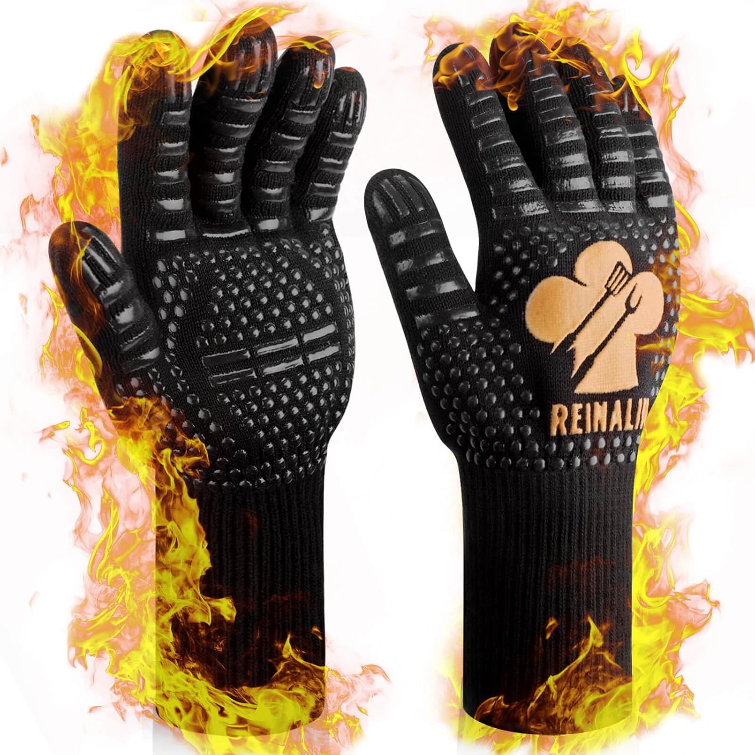 Gants de barbecue anti-chaleur résistant haute température