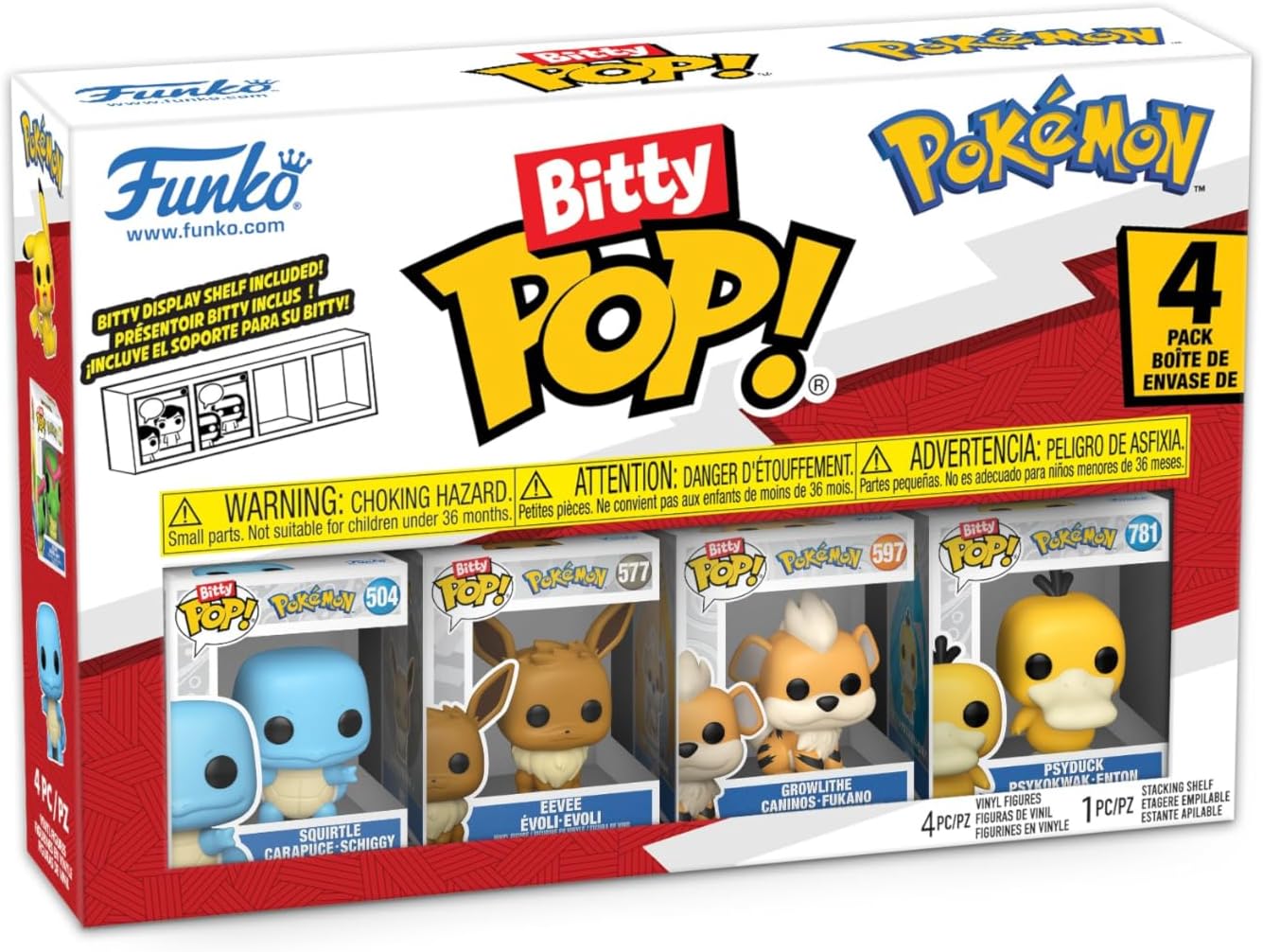 Funko Bitty Pop! Pokémon (lot de 4)