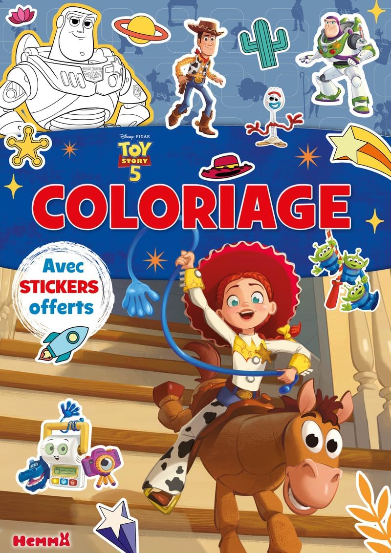Toy Story 5 — Coloriage avec stickers offerts (dès 4 ans)