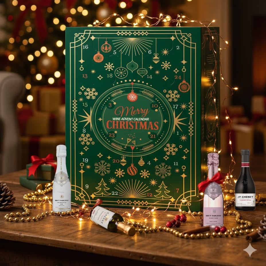 Calendrier de l’Avent Vin 2025 – 24 mini-bouteilles