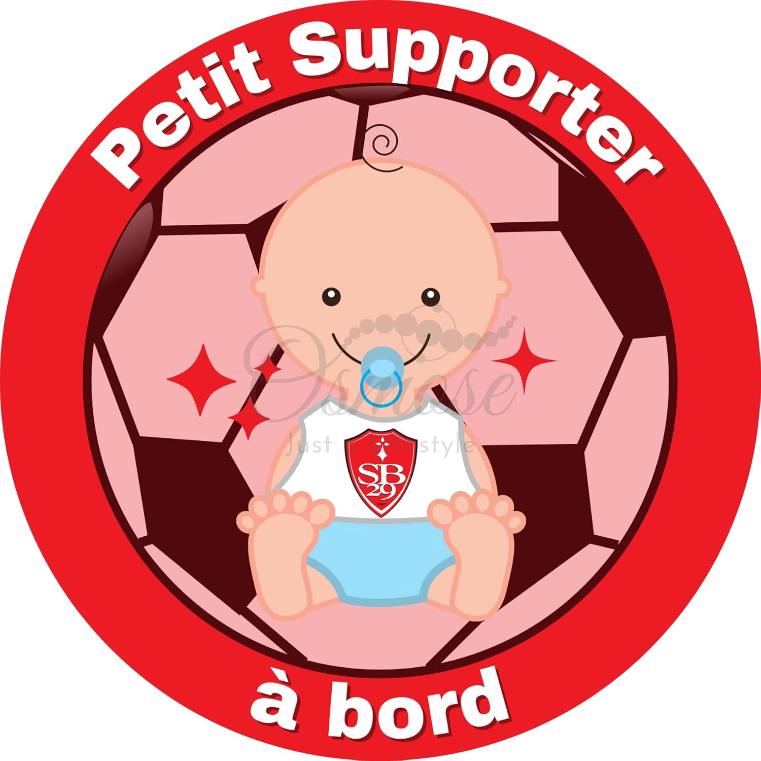 Autocollant « Bébé à bord » Supporter Brest