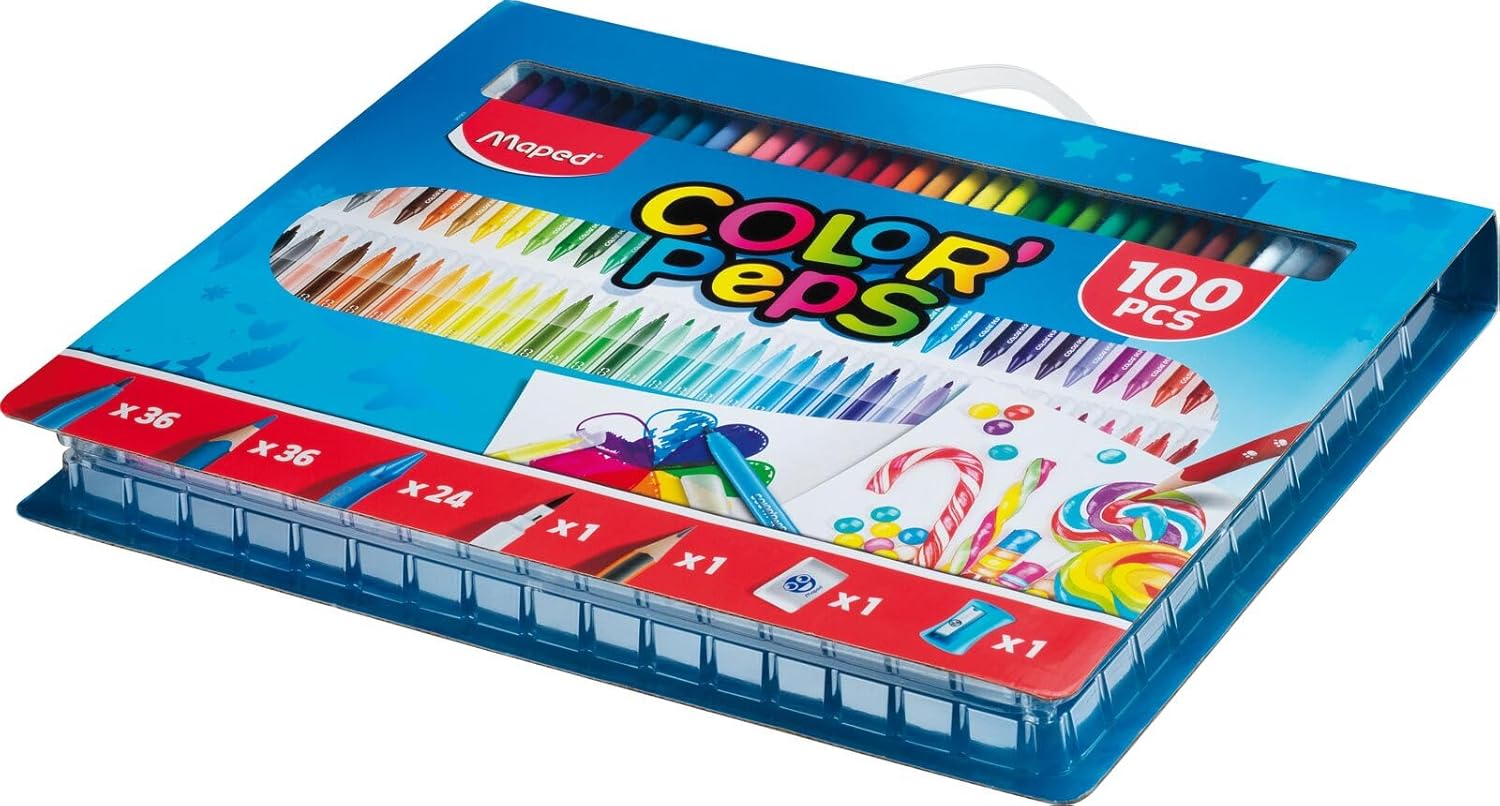 Maped Color'Peps — Kit 36 crayons + 36 feutres