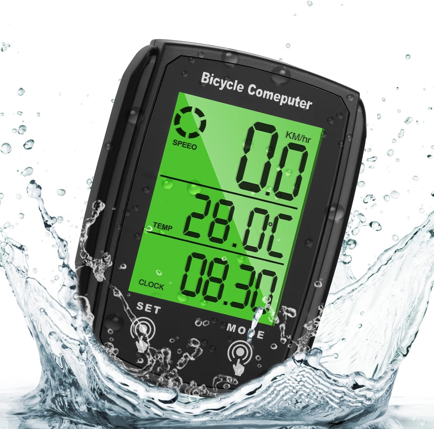 Compteur vélo URAQT (19 fonctions, tactile)
