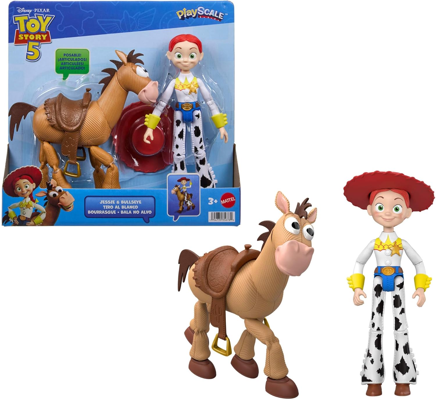 Mattel Toy Story 5 — coffret Jessie & Pile-Poil 18 cm