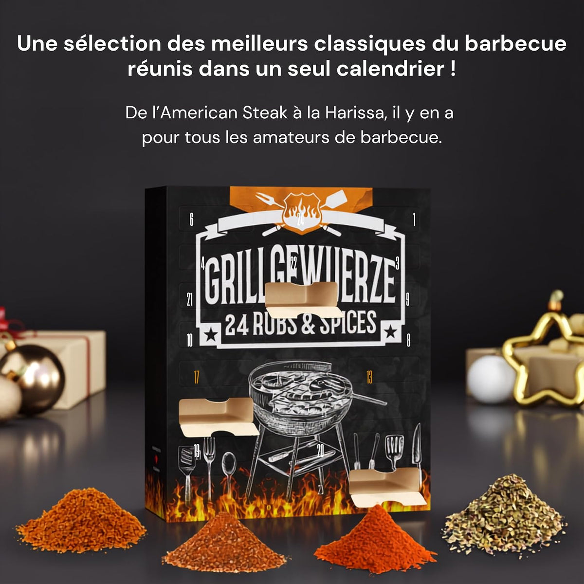 Calendrier de l'Avent BBQ Boxiland : les classiques du barbecue réunis en 24 cases