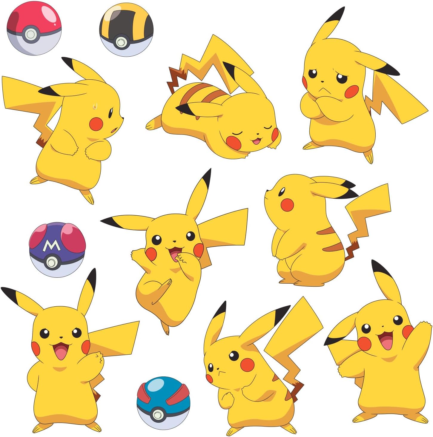 Stickers muraux Pikachu (RoomMates)