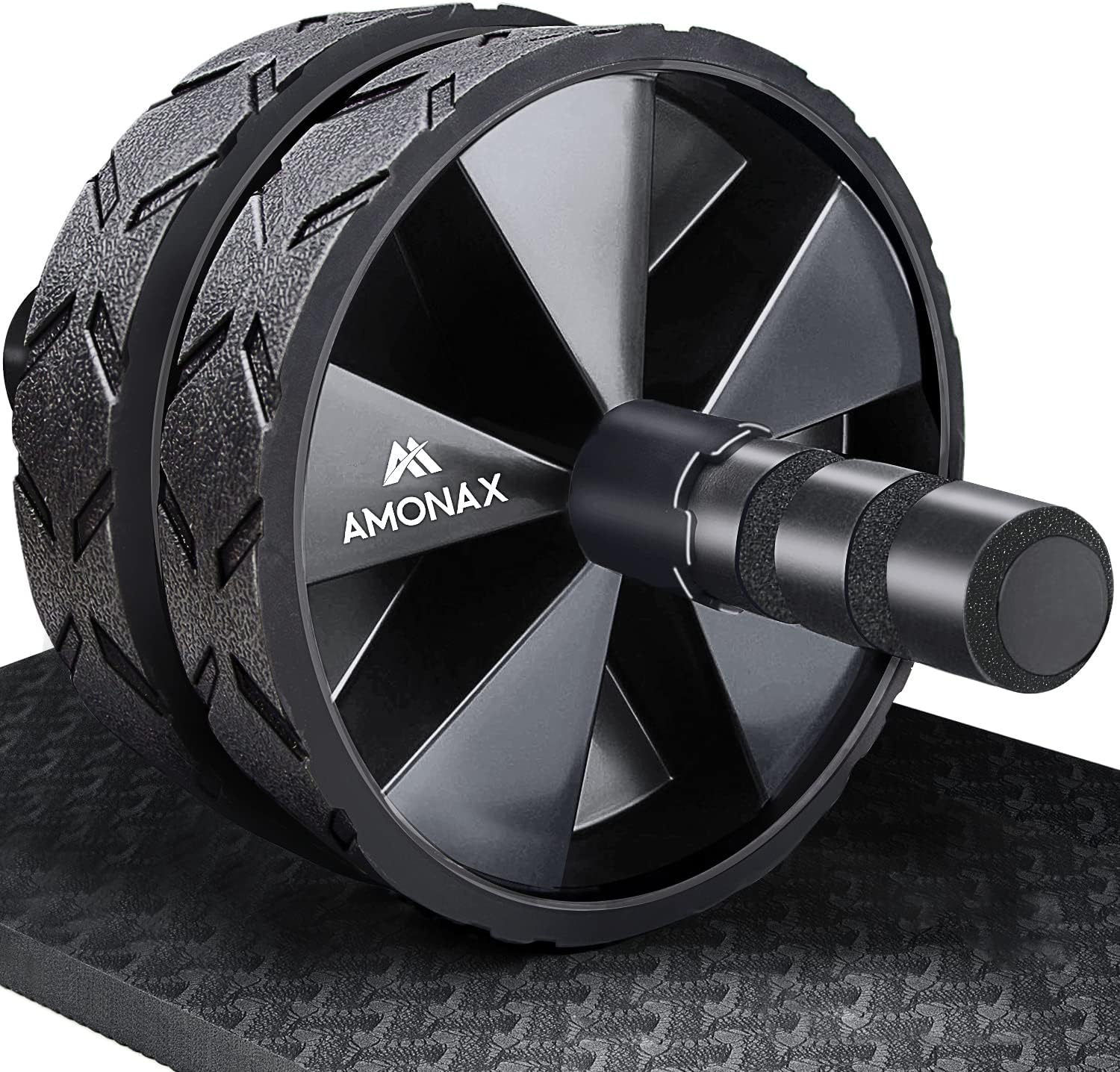 Roue abdominale ab wheel avec tapis genoux Amonax