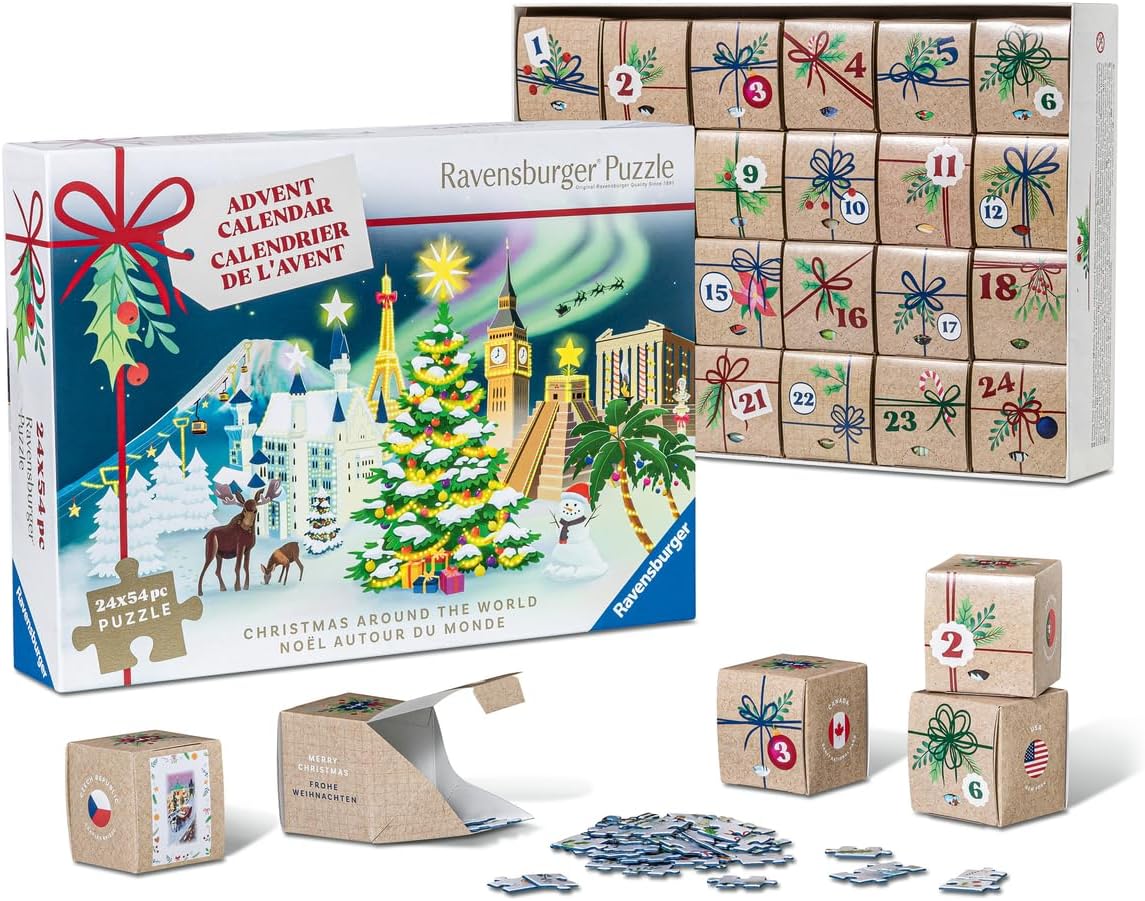 Boîte du calendrier de l'Avent Ravensburger 24 puzzles de 54 pièces