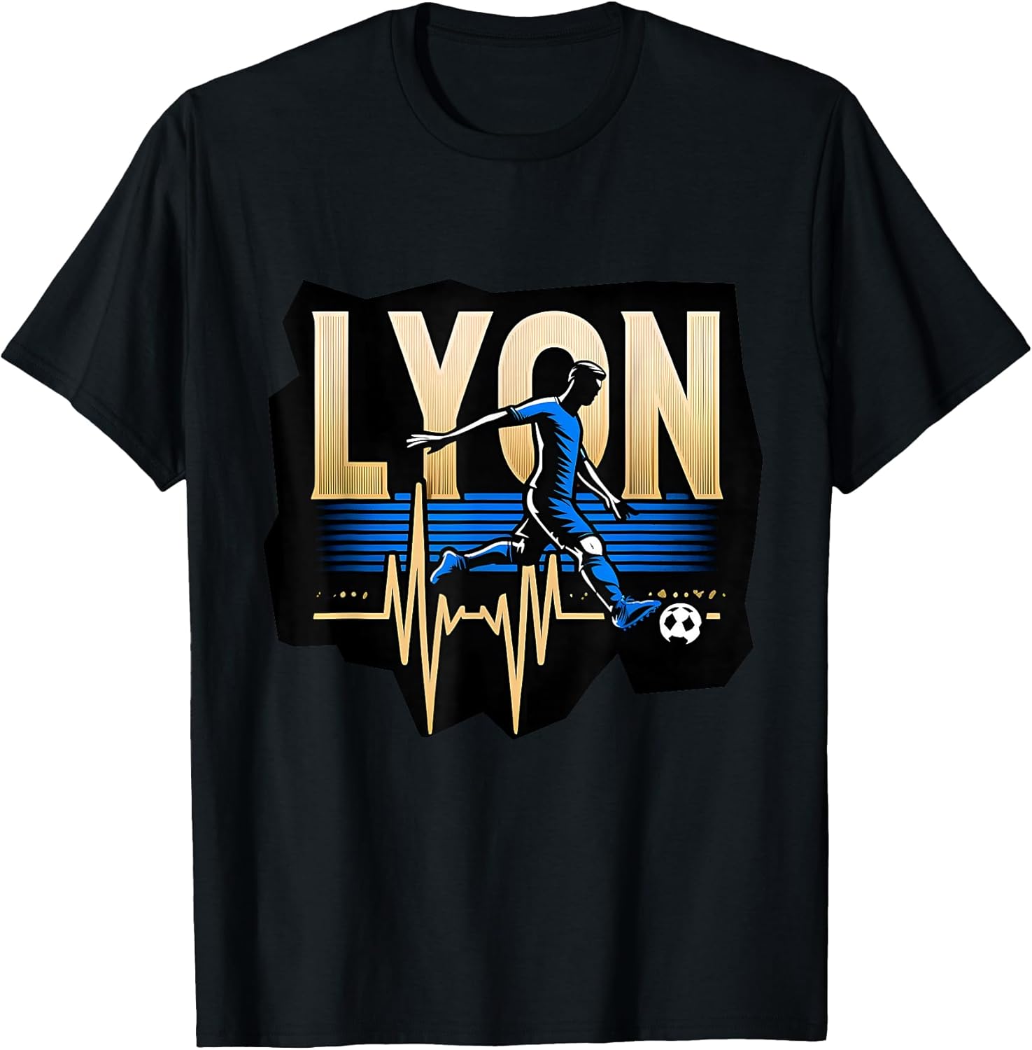 T-shirt Cadeau Supporter Lyon Foot