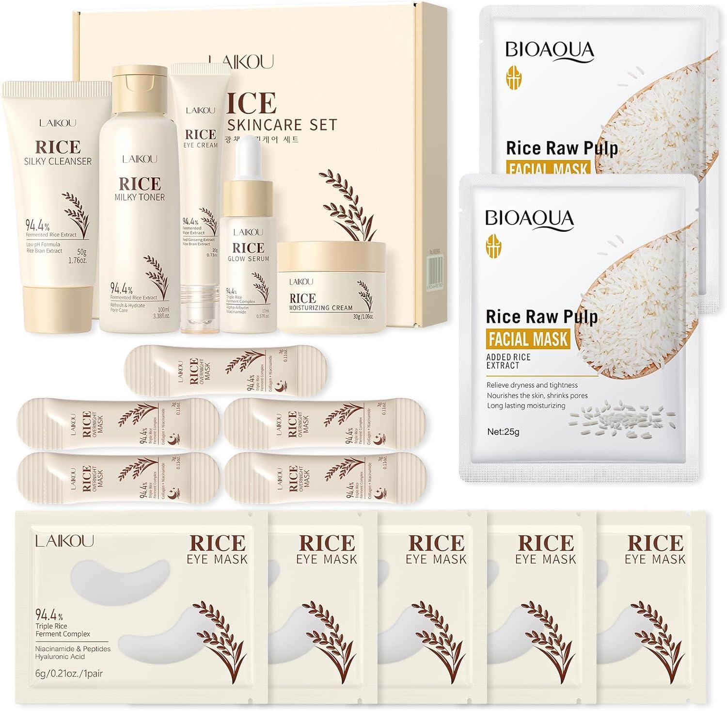 Coffret 17 pièces soins au riz (Rice Skin)