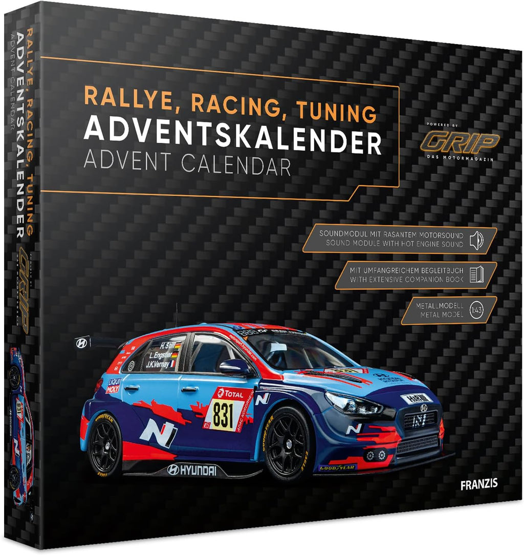 Calendrier de l'Avent Franzis Rallye Racing Tuning powered by GRIP, boîte
