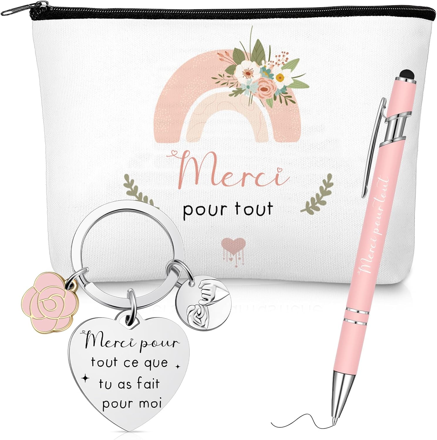Coffret cadeau de remerciement « Merci » + stylo (Clabby)