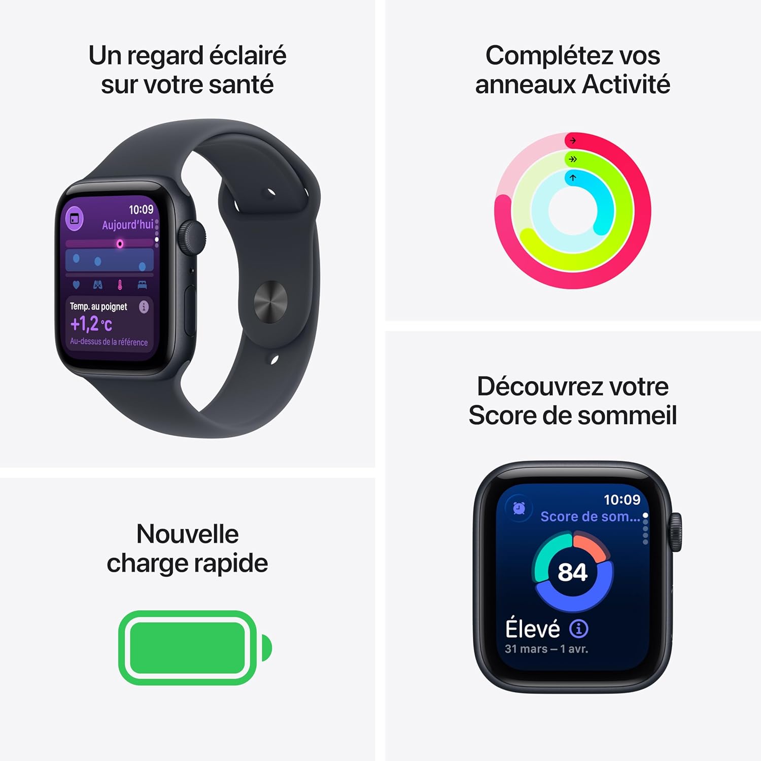 Montre connectée Apple Watch SE 3 – ⌚ Idéale pour le quotidien
