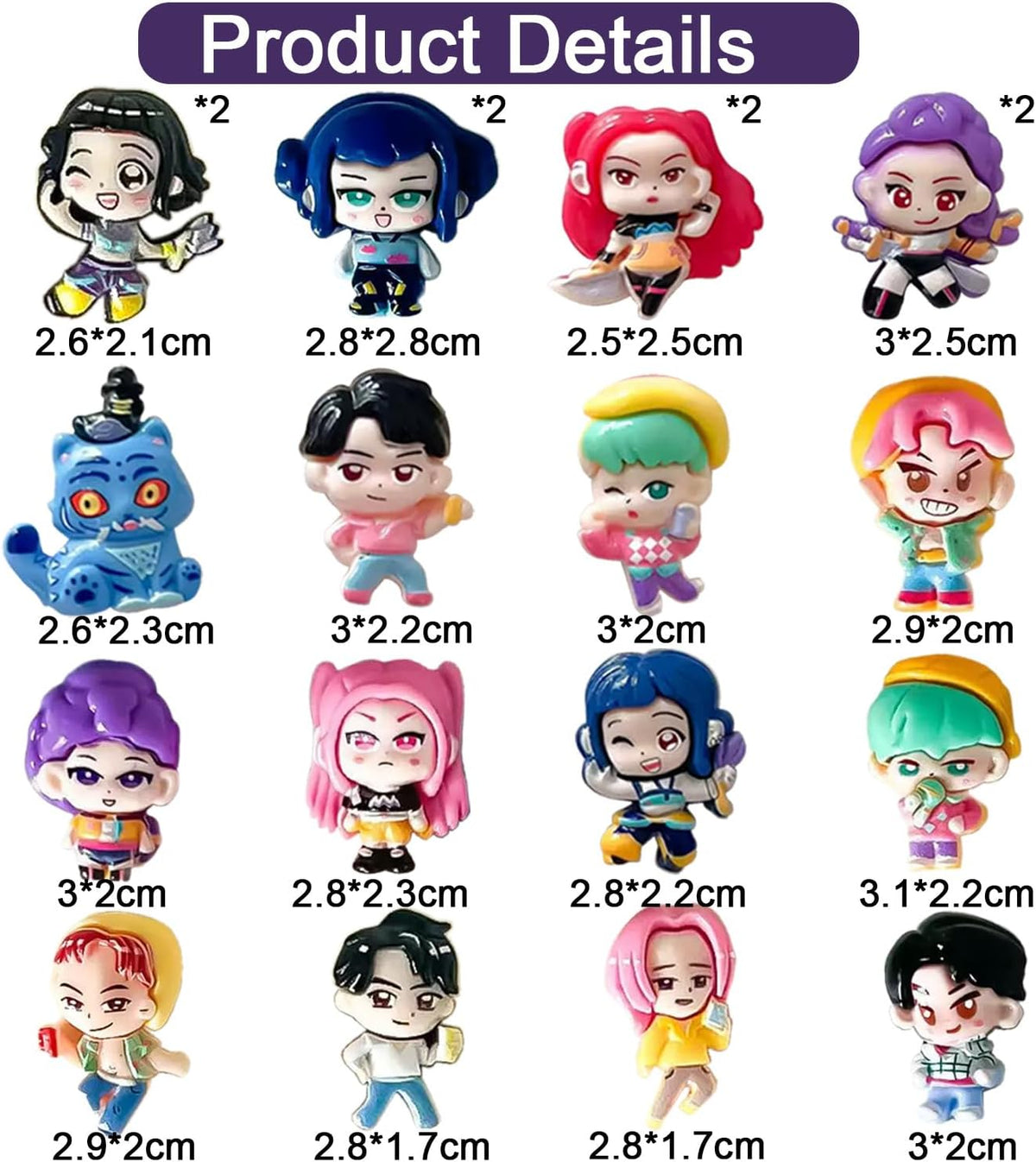 Calendrier de l'Avent K-Pop Demon Hunters 24 mini figurines