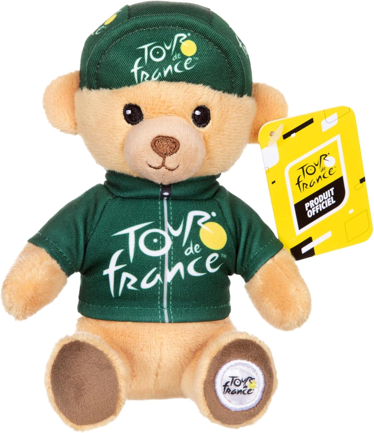 Peluche ours maillot vert sprinteur 15 cm (Gipsy)