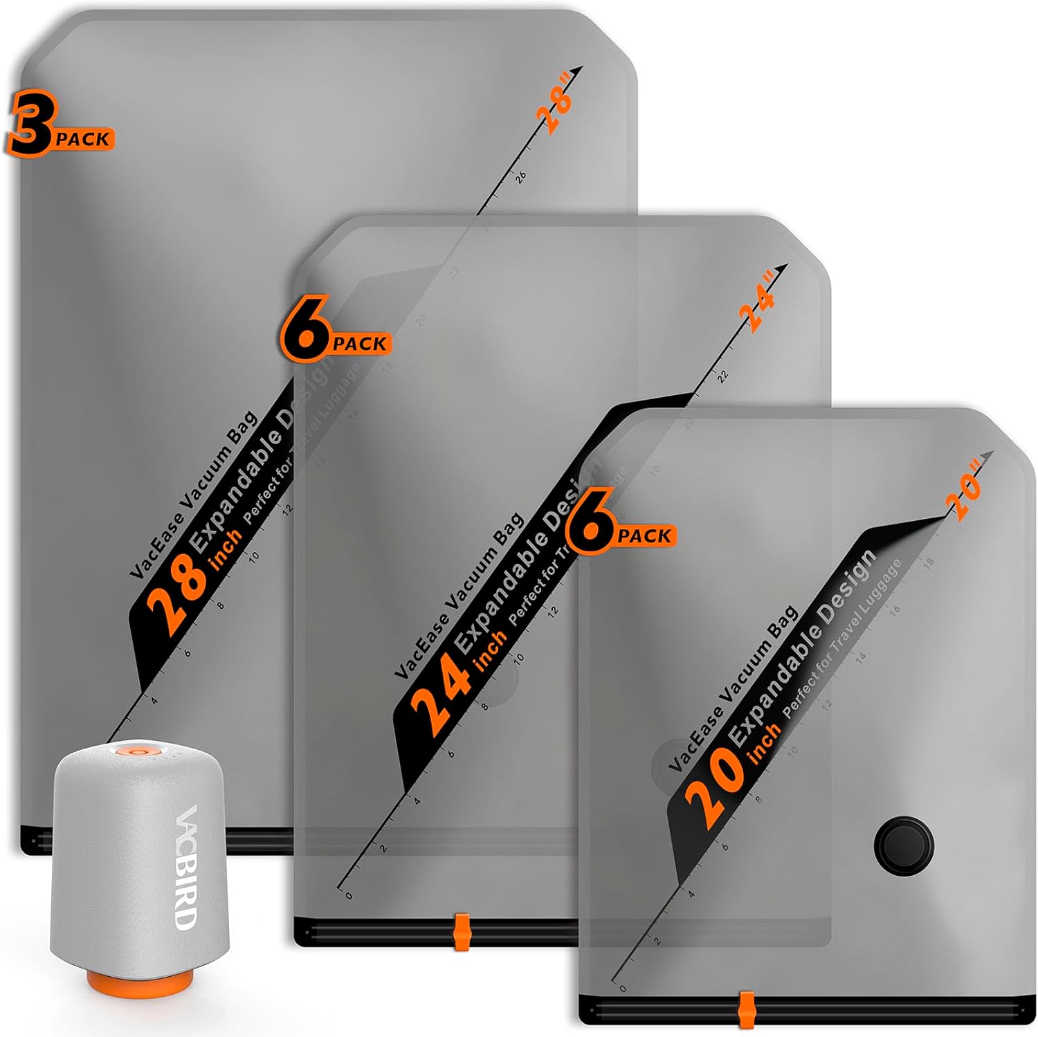 Sacs de compression de voyage gain de place valise